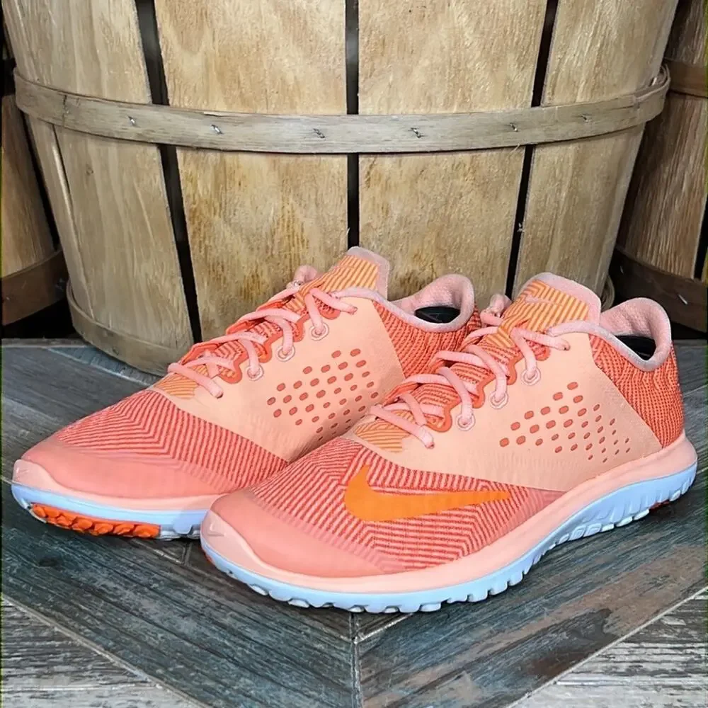 Nike FS Lite Run 2 Premium Sunset Glow Orange 704881-800 Running Shoes Womens 6